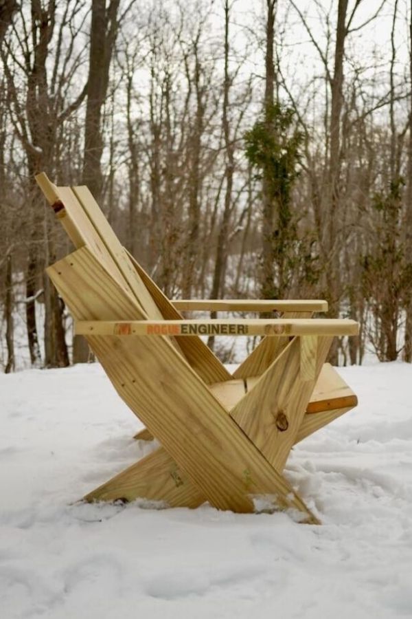 40 Free DIY Adirondack Chair Plans You Can Build Epic Saw Guy   Easy Modern Adirondack By Rogue Engineer 