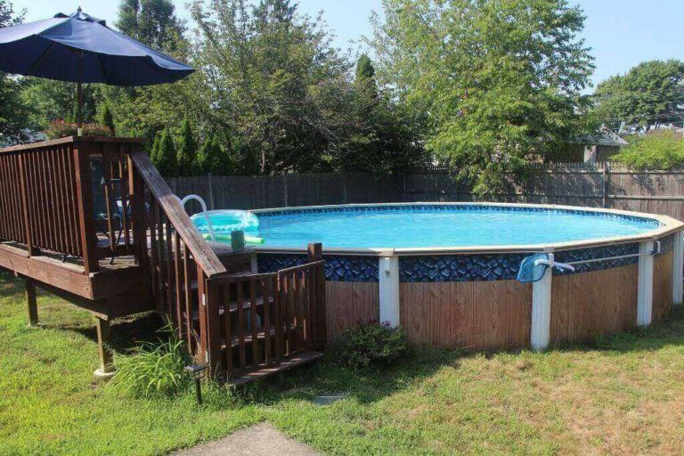 18 Free Above Ground Pool Deck Plans You Can Build - Epic Saw Guy